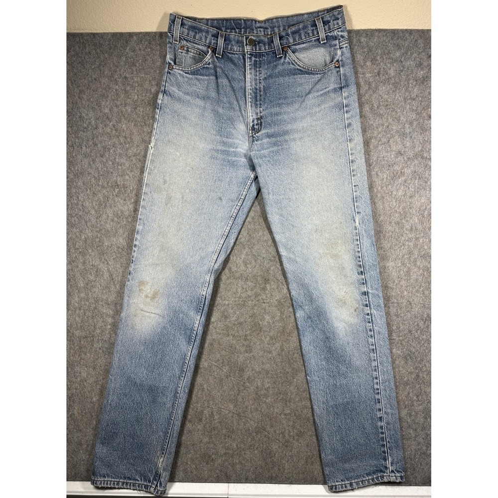 Vintage Levi's 505 Orange Tab Jeans Mens 32x33 USA Made 20505-0217